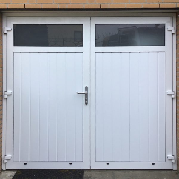 garagedeur openslaand wit