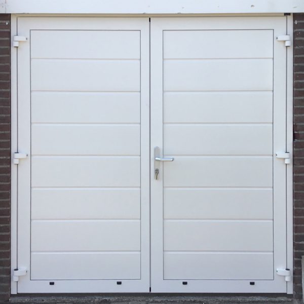 Aluminium garagedeuren openslaand