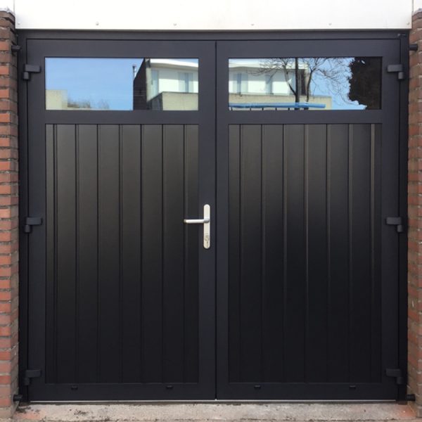 Openslaande Garagedeur zwart