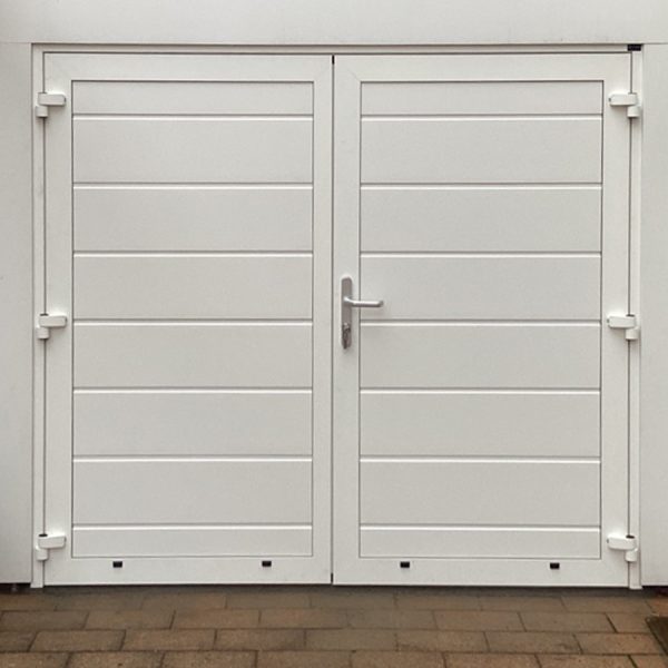 Landelijke garagedeur wit